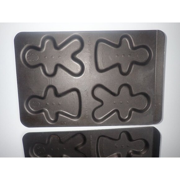 NESTLE TOLL HOUSE‎ SET/2 GINGERBREAD COOKIE MOLDS Non Stick Vintage - Picture 2 of 3